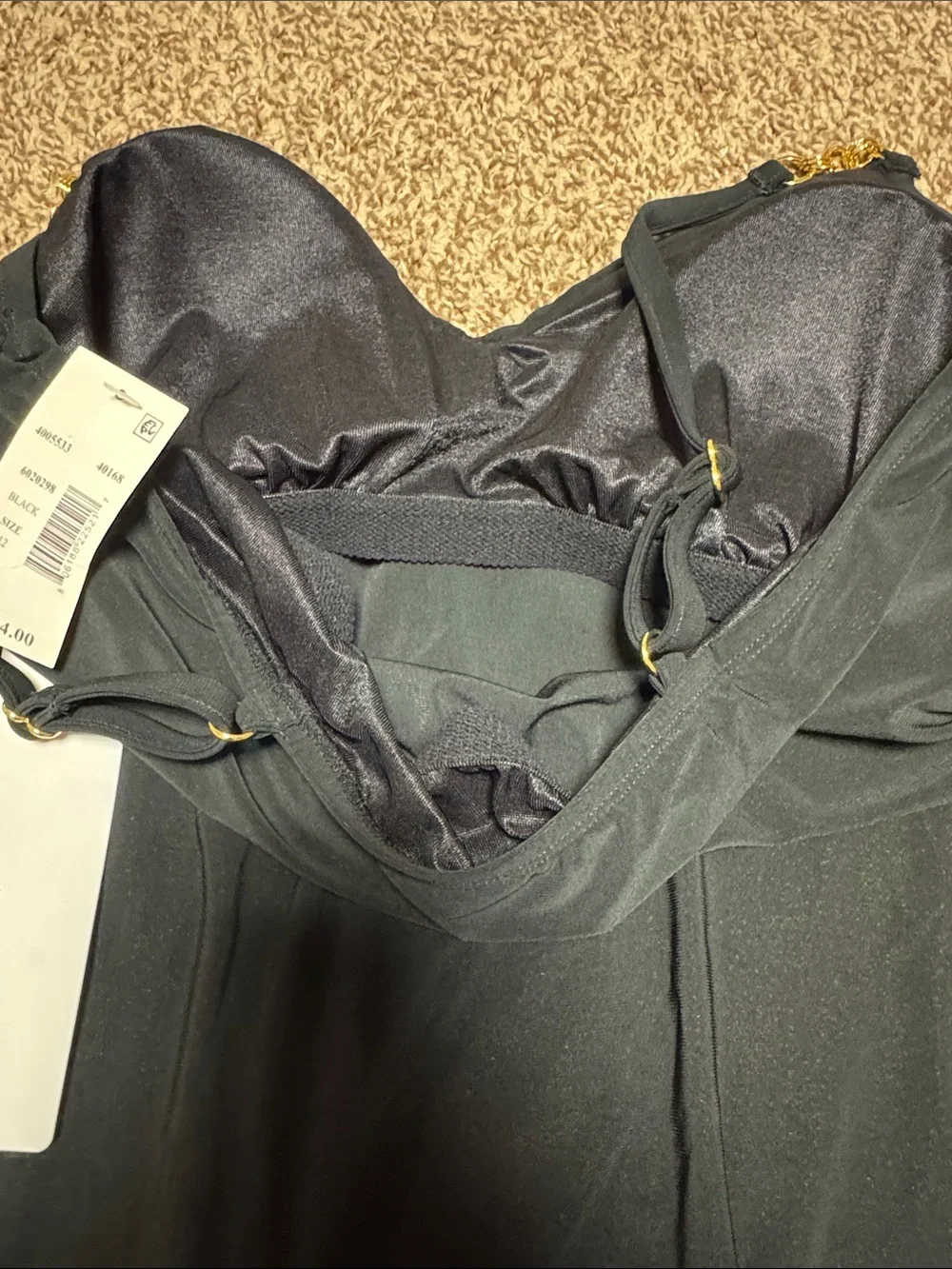 Magicsuit & Chelsea & Violet NWT Black Layered Tankini Top & Reversible bottoms